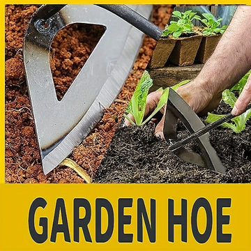 1 pala hueca de acero endurecido de alta calidad - Rascador de malezas portátil, mantenimiento de jardinería eficiente, duradero y resistente a la oxidación, adecuado para jardines de verduras y casas de campo.