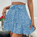 Frenchy Pantalones Cortos Con Estampado Floral Azul De Moda Para Mujer