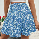 Frenchy Pantalones Cortos Con Estampado Floral Azul De Moda Para Mujer