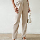 Essnce pantalones conicos de unicolor casuales y de estilo urbano para mujeres