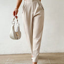 Essnce pantalones conicos de unicolor casuales y de estilo urbano para mujeres