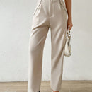 Essnce pantalones conicos de unicolor casuales y de estilo urbano para mujeres