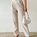 Essnce pantalones conicos de unicolor casuales y de estilo urbano para mujeres