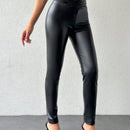 Pantalones casuales ajustados a la cintura en v