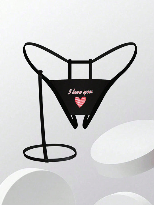 Panties Sexys Para Mujer Con Estampado Y Abertura, Liguero Para El Muslo, Delgado Y Comodo