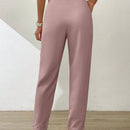 Essnce pantalones largos casuales y conicos de unicolor para ir al trabajo