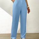 Essnce pantalones largos casuales y conicos de unicolor para ir al trabajo