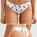 Leisure Tanga pantera con estampado cintura baja
