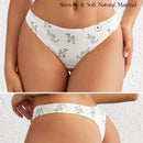 Leisure Tanga con estampado de leopardo cintura baja