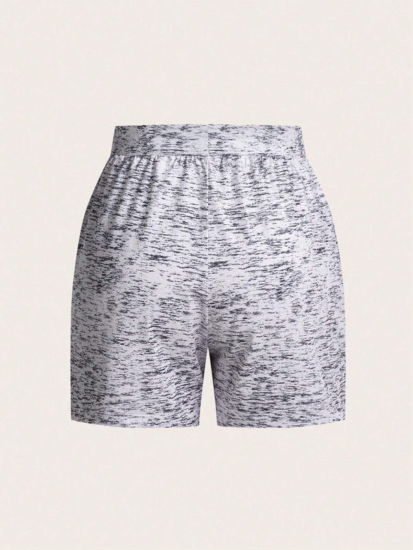 Unity Shorts Con Cintura De Atar De Mujer Con Estampado De Palmeras