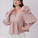 Modely Camiseta Con Escote En Forma De Corazon Para Mujer Con Mangas De Pierna De Oveja