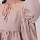 Modely Camiseta Con Escote En Forma De Corazon Para Mujer Con Mangas De Pierna De Oveja