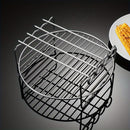 Cesta de parrilla de acero inoxidable para freidora de aire, brocheta universal y parrilla para alas para frutas secas, carne, cocción por ondas de luz, esencial para fiestas de Pascua