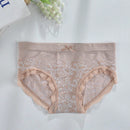 Paquete de 3 tangas de triangulo de alta elasticidad para mujeres con patron floral y ribete de encaje en varios colores