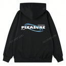 Sudadera casual de mujer nueva para invierno 2024 con estampado de eslogan, bolsillo tipo canguro y cordon, combinando moda y funcion: una sudadera de mujer adecuada para usar en capas, hacer ejercicio o relajacion casual