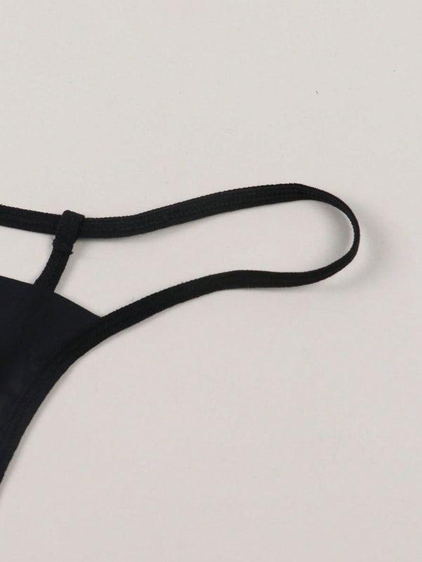 Tanga Sexy Impresa Para Damas Con Entrepierna Abierta