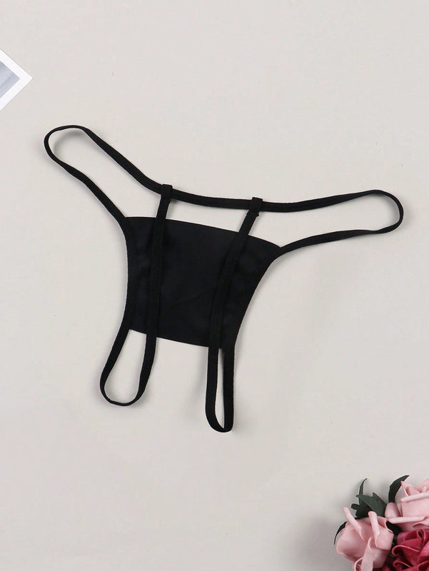 Tanga Sexy Impresa Para Damas Con Entrepierna Abierta
