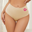 Tanga Comoda De Tela Suave Y Sedosa Para Nadar Para Mujer Con Diseno De Labios Para El Dia De San Valentin