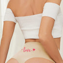 Tanga Comoda De Tela Suave Y Sedosa Para Nadar Para Mujer Con Diseno De Labios Para El Dia De San Valentin