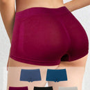 5 Piezas Calzoncillos De Mujer De Color Solido Con Angulos Planos