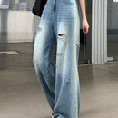 DAZY Jeans Rasgados Casuales Y2k Para Mujer