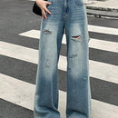 DAZY Jeans Rasgados Casuales Y2k Para Mujer