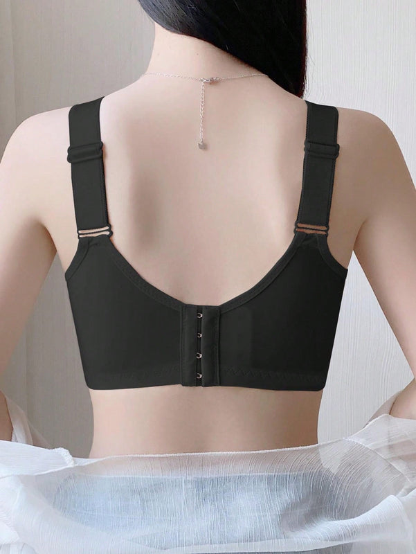 Sujetador Acolchado Sin Cables Push Up Para Un Pecho Pequeno Y Plano Con Correas Gruesas Y Ajustables Para Prevenir La Caida