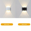 Luminaria de Pared de 4W para Interior con Iluminación Hacia Arriba y Abajo - Lámpara de Pared LED Impermeable IP55 para Exterior, Sconce de Pared Resistente para Sala de Estar, Camino, Entrada, Pasillo, Porche, Balcón, Patio, Jardín, Iluminación Exterio