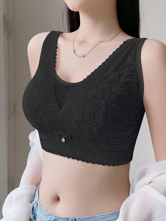 Sujetador Sin Alambre Push-up Para Mujer, Previene La Flacidez Y Junta Hacia El Centro