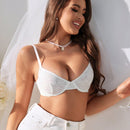 Sujetador Femenino Jacquard Delgado Y Ligero