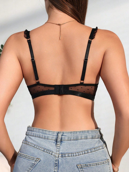 Sujetador De Malla Sexy Para Mujer