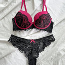 Nina Bonheur Conjunto De 2 Piezas De Bragas Y Sujetador De Contorno Juvenil Y Encaje Con Ajuste Comodo (talla S Y Boton Ajustable)