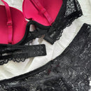 Nina Bonheur Conjunto De 2 Piezas De Bragas Y Sujetador De Contorno Juvenil Y Encaje Con Ajuste Comodo (talla S Y Boton Ajustable)