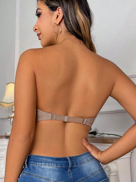 Sujetador Push-up Invisible De Cierre Frontal Y Liso