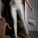 BAE Leggings Para Mujer Con Diseno De Recortes Y Cordon En La Cintura