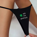 Tanga No Show Con Estampado De Lema Sexy Para El Dia De San Patricio De Mujeres
