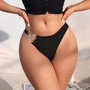 Tanga Con Adornos De Diamantes De Imitacion