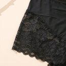 3 Piezas Panty Corto De Cintura Alta De Encaje Floral