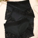 3 Piezas Panty Corto De Cintura Alta De Encaje Floral