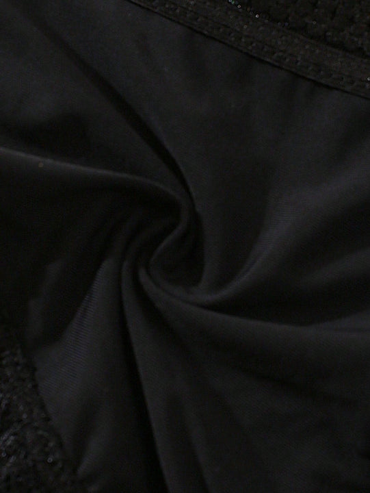 3 Piezas Panty Corto De Cintura Alta De Encaje Floral