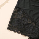 3 Piezas Panty Corto De Cintura Alta De Encaje Floral