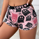 Boxers Con Estampado De Patron De Fantasmas Caricaturizados