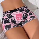 Boxers Con Estampado De Patron De Fantasmas Caricaturizados