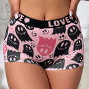 Boxers Con Estampado De Patron De Fantasmas Caricaturizados