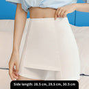 1 pieza Falda de pantalon de seguridad de seda de leche, diseno sin costuras 2 en 1 para mujeres, antiexposicion con entrepierna de doble capa blindada