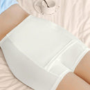 1 pieza Falda de pantalon de seguridad de seda de leche, diseno sin costuras 2 en 1 para mujeres, antiexposicion con entrepierna de doble capa blindada