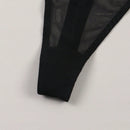 Tanga Para Mujeres Sexy De Malla Transpirable Con Patron De Letras