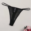 Tanga Para Mujeres Sexy De Malla Transpirable Con Patron De Letras