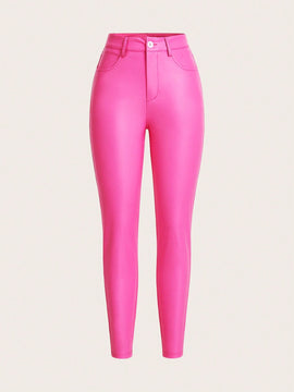 Unity Pantalones Largos De Mujer De Color Solido Ajustados