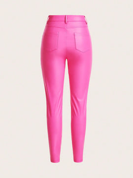 Unity Pantalones Largos De Mujer De Color Solido Ajustados